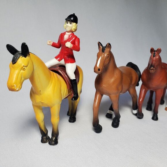 Funrise Horse Figures Play Farm Animal Toy Vintage Lot - Picture 11 of 11